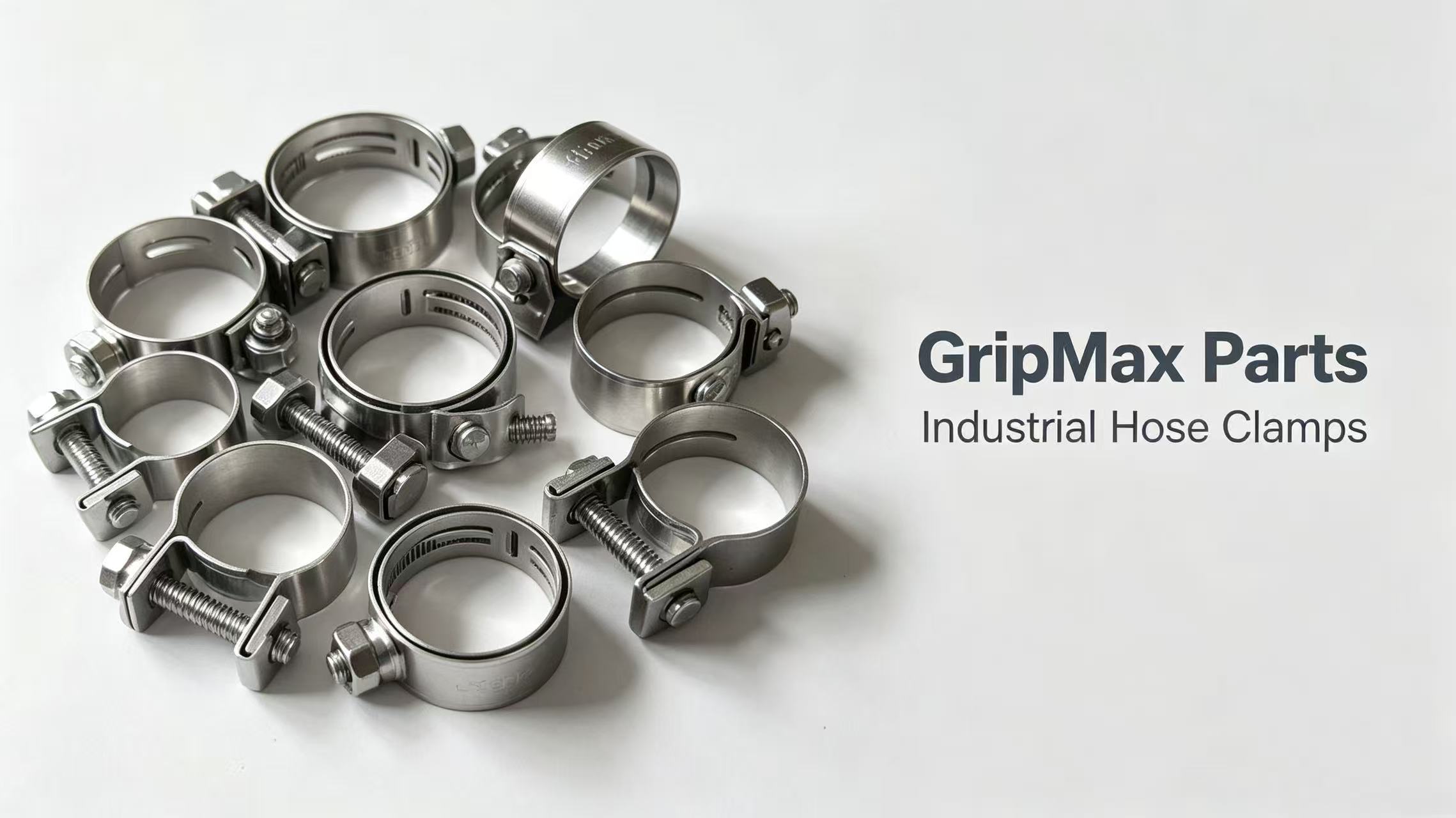 GripMax Parts Industrial Stainless Steel Hose Clamps